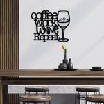 Casa si Gradina - Decoratiuni - Decoratiuni perete - Accesoriu decorativ perete, Wallxpert, metal, negru, 50x40 cm - Infinity.ro