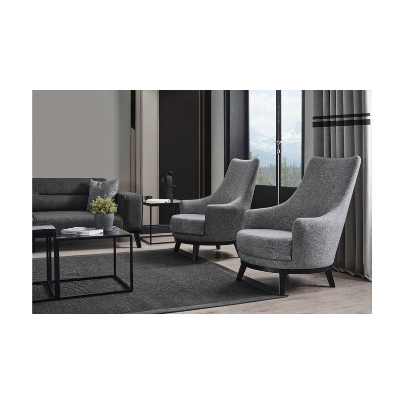Casa si Gradina - Mobilier - Canapele si coltare - Canapele - Canapea extensibila 3 locuri, Atelier Del Sofa, lemn fag si PAL, gri deschis, 222x92x74 cm - Infinity.ro
