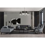 Casa si Gradina - Mobilier - Canapele si coltare - Canapele - Canapea extensibila 3 locuri, Atelier Del Sofa, lemn fag si PAL, gri deschis, 222x92x74 cm - Infinity.ro