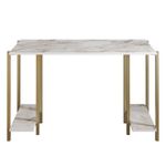 Casa si Gradina - Mobilier - Mese si birouri - Birouri - Birou de studiu, Hanah Home, pal melaminat, alb auriu, 125x60x73.8 cm - Infinity.ro