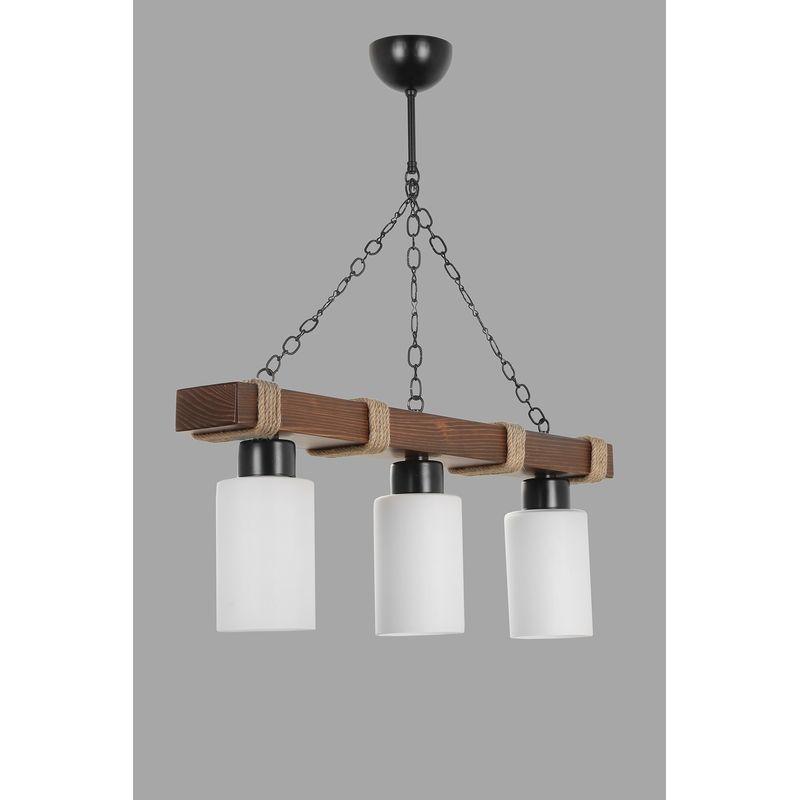 Casa si Gradina - Corpuri si surse de iluminat - Lustre si pendule - Lustra, Opviq, lemn, alb, 18x70 cm - Infinity.ro