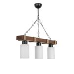 Casa si Gradina - Corpuri si surse de iluminat - Lustre si pendule - Lustra, Opviq, lemn, alb, 18x70 cm - Infinity.ro