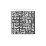 Casa si Gradina - Decoratiuni - Decoratiuni perete - Accesoriu decorativ de perete, Wallxpert, metal, negru, 50x50 cm, grosime 2 mm - Infinity.ro