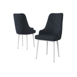 Casa si Gradina - Mobilier - Scaune si fotolii - Scaune - Set scaune, Hanah Home, lemn, antracit si alb, 46x42x95 cm, 6 piese - Infinity.ro