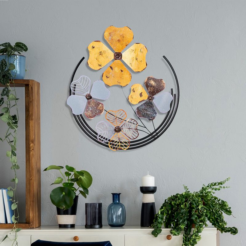 Casa si Gradina - Decoratiuni - Decoratiuni perete - Accesoriu decorativ de perete, Wallxpert, metal, multicolor, 50x50x4 cm, 930DYU1264 - Infinity.ro