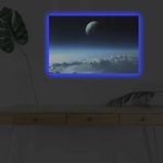 Casa si Gradina - Decoratiuni - Tablouri - Tablou canvas cu led, Wallxpert, panza piele de caprioara, multicolor, 45x70 cm, 254LED4358 - Infinity.ro