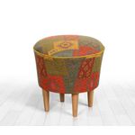 Casa si Gradina - Mobilier - Scaune si fotolii - Tabureti - Taburet, Atelier Del Sofa, multicolor, 44x44x30 cm, 100% poliester - Infinity.ro