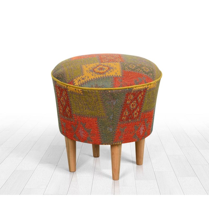 Casa si Gradina - Mobilier - Scaune si fotolii - Tabureti - Taburet, Atelier Del Sofa, multicolor, 44x44x30 cm, 100% poliester - Infinity.ro