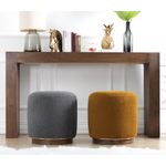 Casa si Gradina - Mobilier - Scaune si fotolii - Tabureti - Taburet, Hanah Home, bumbac, verde masliniu, 45x45x47 cm - Infinity.ro