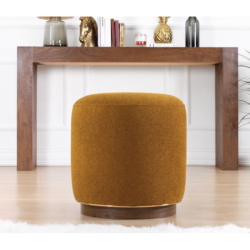 Casa si Gradina - Mobilier - Scaune si fotolii - Tabureti - Taburet, Hanah Home, bumbac, verde masliniu, 45x45x47 cm - Infinity.ro