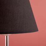 Casa si Gradina - Corpuri si surse de iluminat - Veioze si lampi - Veioze - Veioza, Opviq, material textil si metal, negru si argintiu, 22x14x37 cm - Infinity.ro