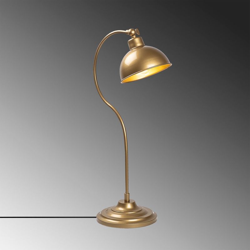 Casa si Gradina - Corpuri si surse de iluminat - Veioze si lampi - Veioze - Veioza, Opviq, metal, auriu, 19x29x58 cm - Infinity.ro