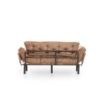 Casa si Gradina - Mobilier - Canapele si coltare - Canapele - Canapea extensibila, Atelier Del Sofa, metal si poliester, maro deschis, 185x85x70 cm - Infinity.ro