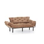 Casa si Gradina - Mobilier - Canapele si coltare - Canapele - Canapea extensibila, Atelier Del Sofa, metal si poliester, maro deschis, 185x85x70 cm - Infinity.ro