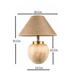 Casa si Gradina - Corpuri si surse de iluminat - Veioze si lampi - Veioze - Veioza, Opviq, ceramica, bej, inaltime 35 cm - Infinity.ro