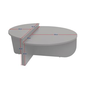 Masuta de cafea, Hanah Home, pal melaminat, stejar miere, 90x30x60 cm