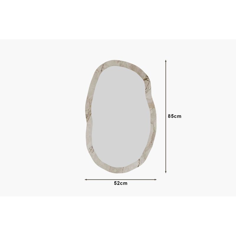 Casa si Gradina - Decoratiuni - Oglinzi - Oglinda, Hanah Home, mdf, efes marmura, 52x86x2.2 cm - Infinity.ro