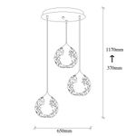 Casa si Gradina - Corpuri si surse de iluminat - Lustre si pendule - Candelabru, Opviq, metal, negru, diametru 65 cm, inaltime reglabila - Infinity.ro
