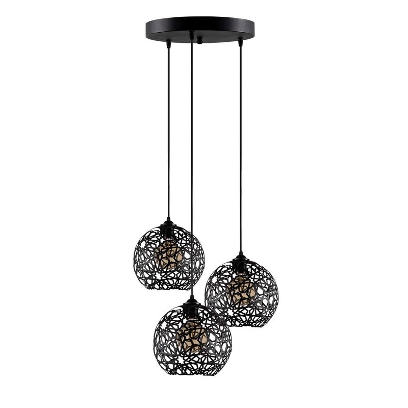 Casa si Gradina - Corpuri si surse de iluminat - Lustre si pendule - Candelabru, Opviq, metal, negru, diametru 65 cm, inaltime reglabila - Infinity.ro