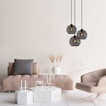 Casa si Gradina - Corpuri si surse de iluminat - Lustre si pendule - Candelabru, Opviq, metal, negru, diametru 65 cm, inaltime reglabila - Infinity.ro