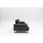 Casa si Gradina - Mobilier - Canapele si coltare - Canapele - Canapea extensibila, Hanah Home, lemn fag si PAL, antracit, 199x99x83 cm - Infinity.ro