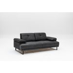 Casa si Gradina - Mobilier - Canapele si coltare - Canapele - Canapea extensibila, Hanah Home, lemn fag si PAL, antracit, 199x99x83 cm - Infinity.ro