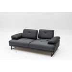 Casa si Gradina - Mobilier - Canapele si coltare - Canapele - Canapea extensibila, Hanah Home, lemn fag si PAL, antracit, 199x99x83 cm - Infinity.ro