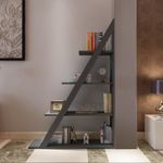 Casa si Gradina - Mobilier - Biblioteci si rafturi - Biblioteci - Biblioteca, Hanah Home, PAL melaminat, antracit, 100x29.5x150 cm - Infinity.ro