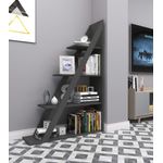 Casa si Gradina - Mobilier - Biblioteci si rafturi - Biblioteci - Biblioteca, Hanah Home, PAL melaminat, antracit, 100x29.5x150 cm - Infinity.ro