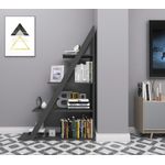 Casa si Gradina - Mobilier - Biblioteci si rafturi - Biblioteci - Biblioteca, Hanah Home, PAL melaminat, antracit, 100x29.5x150 cm - Infinity.ro