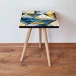 Casa si Gradina - Mobilier - Mese si birouri - Mese living - Masa laterala, Hanah Home, mdf, multicolor, 35x35x42 cm, 481LNA2169 - Infinity.ro