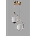 Casa si Gradina - Corpuri si surse de iluminat - Lustre si pendule - Lustra, Opviq, metal, alb cupru, 70x25 cm, 846STL2846 - Infinity.ro
