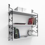 Casa si Gradina - Mobilier - Biblioteci si rafturi - Rafturi - Raft de perete, Hanah Home, pal melaminat, alb, 72x81x20 cm - Infinity.ro