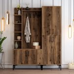 Casa si Gradina - Mobilier - Organizare si depozitare - Cuiere - Cuier hol, Hanah Home, pal melaminat, nuc, 150x35x200 cm - Infinity.ro