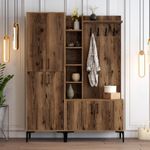 Casa si Gradina - Mobilier - Organizare si depozitare - Cuiere - Cuier hol, Hanah Home, pal melaminat, nuc, 150x35x200 cm - Infinity.ro