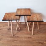 Casa si Gradina - Mobilier - Mese si birouri - Masute de cafea - Set masute de cafea, Hanah Home, mdf, maro, 35x35x52 cm, 481LNA2962 - Infinity.ro