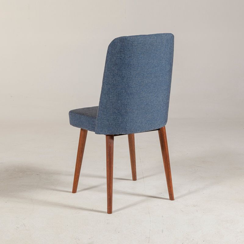 Casa si Gradina - Mobilier - Scaune si fotolii - Scaune - Scaun, Hanah Home, melaminat, in, nuc, albastru inchis, 47x46x89 cm - Infinity.ro