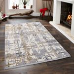 Casa si Gradina - Textile si covoare - Covoare - Covoare casa - Covor pentru hol, Conceptum Hypnose, gri bej crem, 100x150 cm, 60% polipropilena 40% poliester - Infinity.ro
