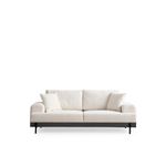 Casa si Gradina - Mobilier - Canapele si coltare - Canapele - Canapea 3 locuri, Hanah Home, lemn fag si pal, alb, 220x98x78 cm, 560ARE2122 - Infinity.ro