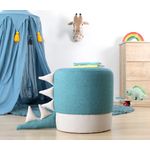 Casa si Gradina - Mobilier - Scaune si fotolii - Tabureti - Taburet, Atelier Del Sofa, bumbac si catifea, albastru, 37x38 cm - Infinity.ro