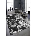 Casa si Gradina - Textile si covoare - Covoare - Covoare casa - Covor, Conceptum Hypnose, alb-negru, 80x140 cm, 100% poliester, antiderapant, 286CHL4808 - Infinity.ro