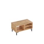 Casa si Gradina - Mobilier - Mese si birouri - Masute de cafea - Masuta de cafea, Hanah Home, pal melaminat, pin atlantic si negru, 90x50x47 cm - Infinity.ro