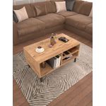 Casa si Gradina - Mobilier - Mese si birouri - Masute de cafea - Masuta de cafea, Hanah Home, pal melaminat, pin atlantic si negru, 90x50x47 cm - Infinity.ro