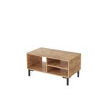 Casa si Gradina - Mobilier - Mese si birouri - Masute de cafea - Masuta de cafea, Hanah Home, pal melaminat, pin atlantic si negru, 90x50x47 cm - Infinity.ro