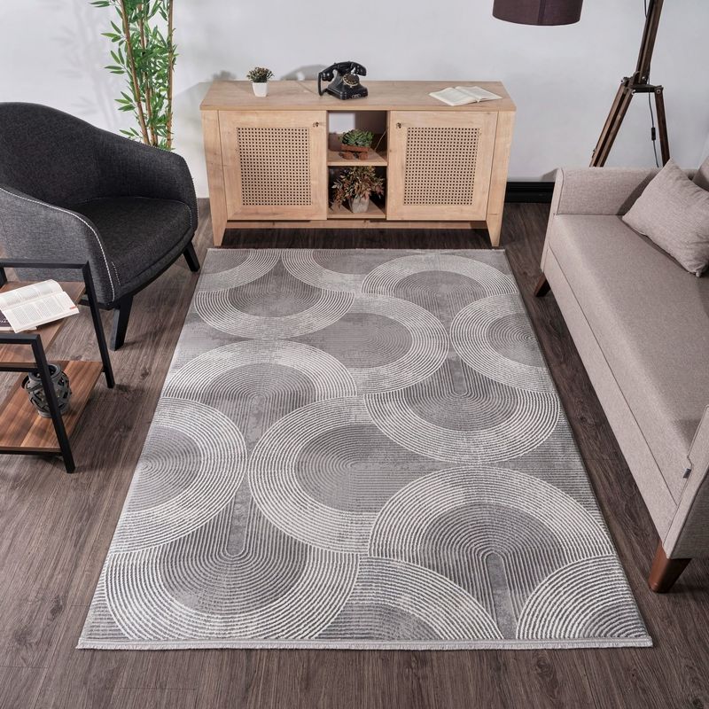 Casa si Gradina - Textile si covoare - Covoare - Covoare casa - Covor, Conceptum Hypnose, gri, 100x200 cm, 70% polipropilena, 30% poliester - Infinity.ro