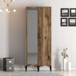 Casa si Gradina - Mobilier - Dulapuri si sifoniere - Sifoniere - Sifonier, Hanah Home, pal melaminat, nuc, 80x47.5x201.4 cm, 845HCT5432 - Infinity.ro