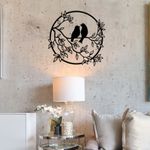 Casa si Gradina - Decoratiuni - Decoratiuni perete - Decoratiune de perete, Wallxpert, metal, negru, 49.5x48 cm - Infinity.ro