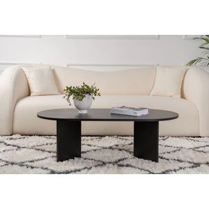 Masuta de cafea, Hanah Home, pal melaminat, lemn negru, 119x60x40 cm