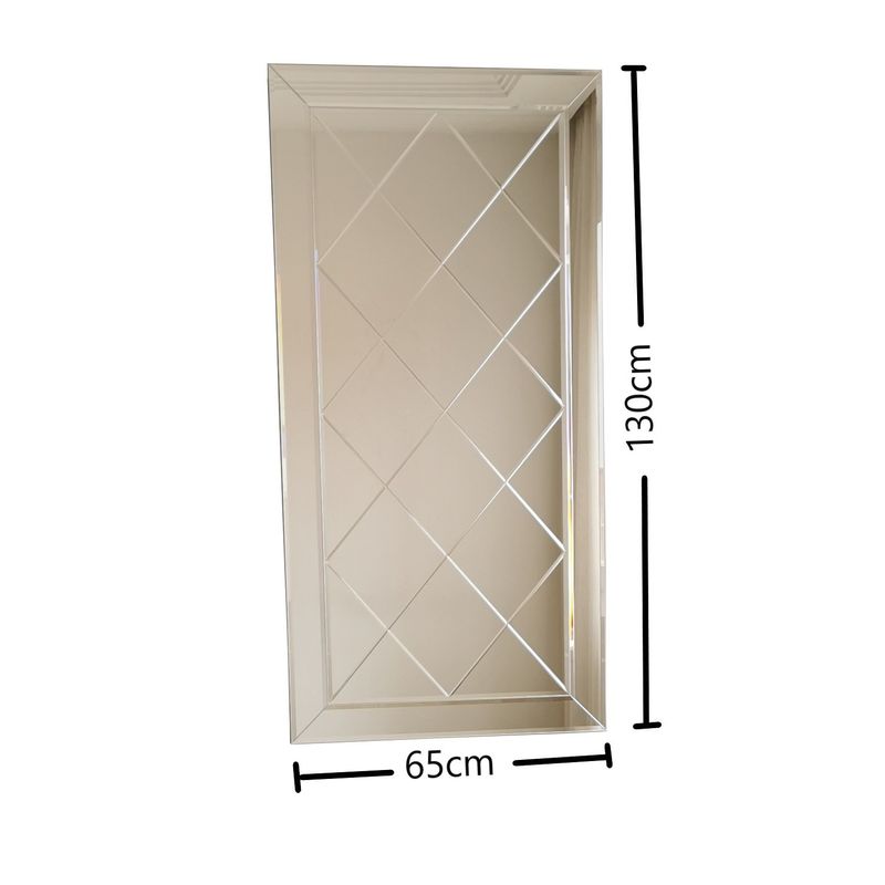 Casa si Gradina - Decoratiuni - Oglinzi - Oglinda, Hanah Home, mdf, argintiu, 65x130 cm - Infinity.ro