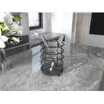 Casa si Gradina - Bucatarie si vesela - Organizare si depozitare bucatarie - Suporturi tacamuri si vase - Suport pentru linguri, Hermia, metal, negru, 10x31x14 cm - Infinity.ro